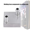 Water Cooling Copper Block, ASHATA 40x40mm Aluminum Alloy Water-Cooled Heat