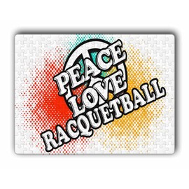 Makoroni -Peace Love Racquetball - Jigsaw Puzzle 252 pcs, DesO66