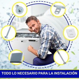 Set for attaching the furniture front for the door of the dishwasher with the original code 00612645 00618833 00638091 for Bosch for Balay for Siemens for Neff dishwasher - MONTERAL