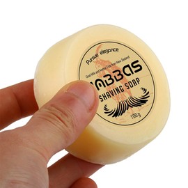 Anbbas Shave Soap Goat Milk 100g from New Zealand for Beard Barber Traditional Wet Shaving (1pc, 3.5 oz)