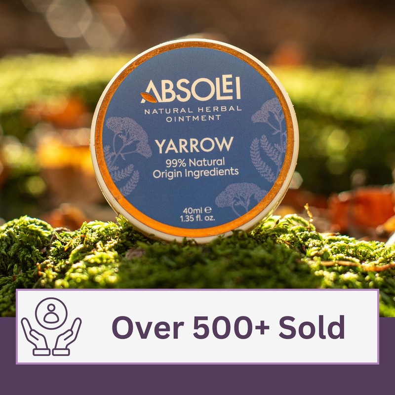 Absolei Hemorrhoids Ointment, Natural White Yarrow Ointment for Burning, Itching