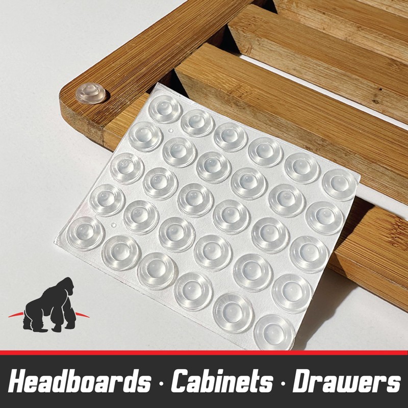 Cabinet and Drawer Soft Close Bumpers - Jelly Button Sound