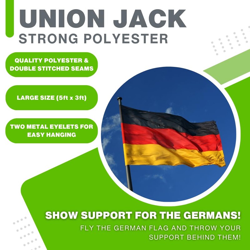 3ft x 5ft Germany Flag - 91cm x 152cm German