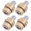 4PCS Joystick Handle Button Head Rubber Sealing Metal Push Rod