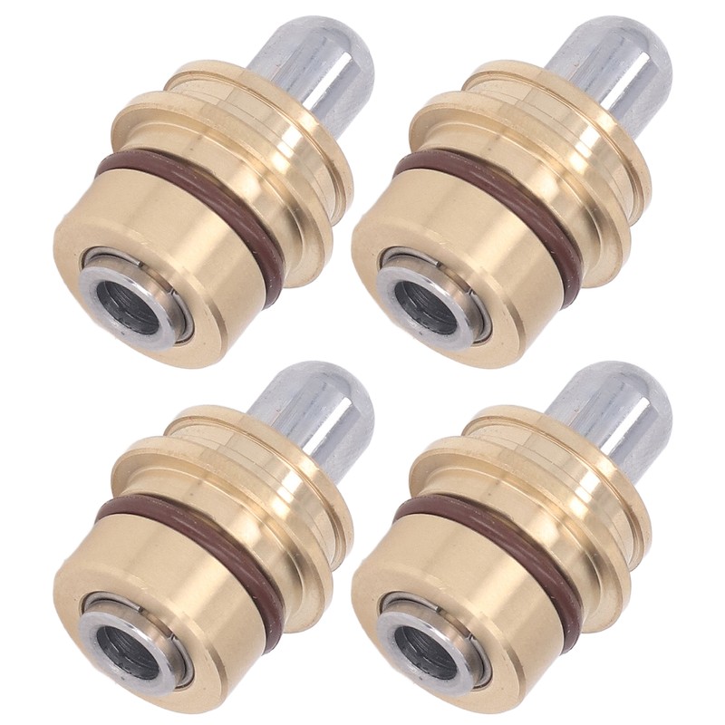 4PCS Joystick Handle Button Head Rubber Sealing Metal Push Rod