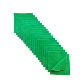 Jtnohx Soft Felt Fabric, Flexible Craft Felt, Felt Panels for Crafts, 1.4 mm Thick 15 x 15 cm Coloured Felt for Sewing Projects and DIY (Green)