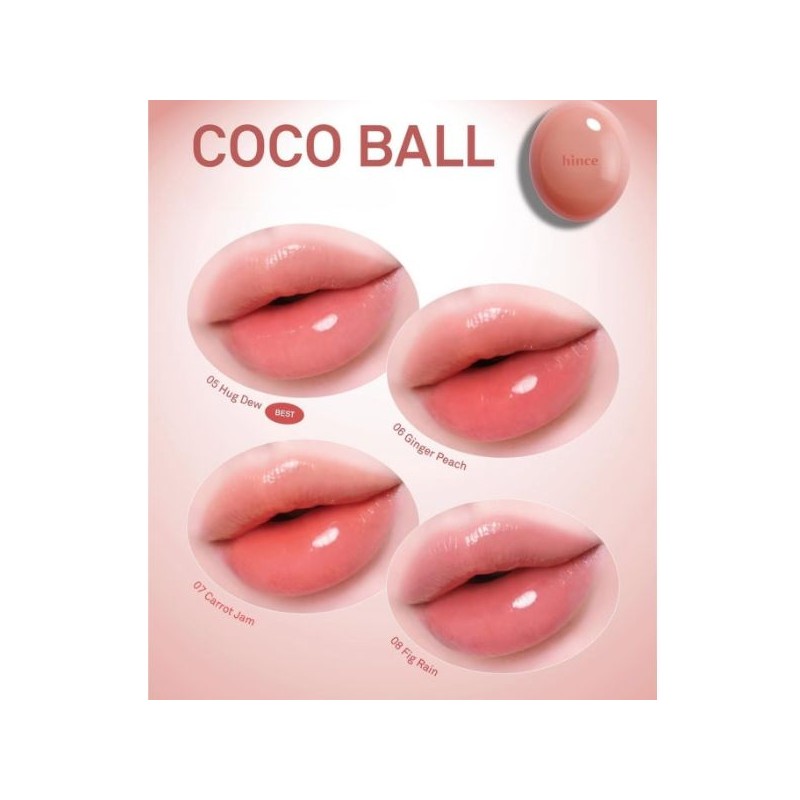 HINCE Raw Glow Dewy Ball 3.5g, Color:07 Carrot Jam