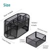 Netume office desk organiser, metal mesh pen holder, table organiser,