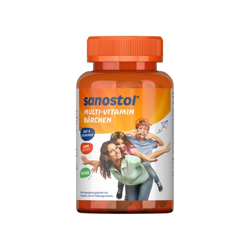 사노스톨 Sanostol 멀티비타민 베어 60개 120g Sanostol Multivitamin Bears 60