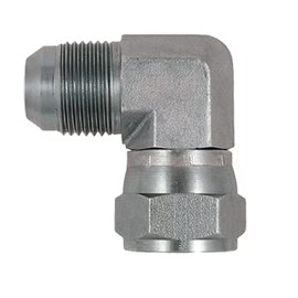 1" JIC Male x 1" JIC Female 90 Degree Swivel Nut Elbow/Joint Hydraulic Corner Fitting | 6500-16-16