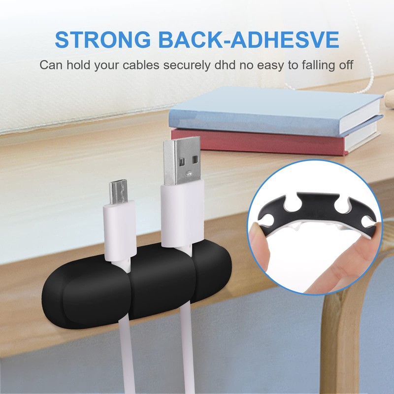 WLLHYF Cable Clips 3PCS Cord Wire Organizer Cable Management Holders