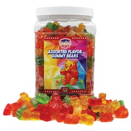 Gummy Bear 3LB In Plastic Clear Container (6 FLAVOR)