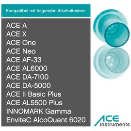 Originial Mouth pieces for all ACE Alcohol tester with Rueckatemsperre, box of 25 bags