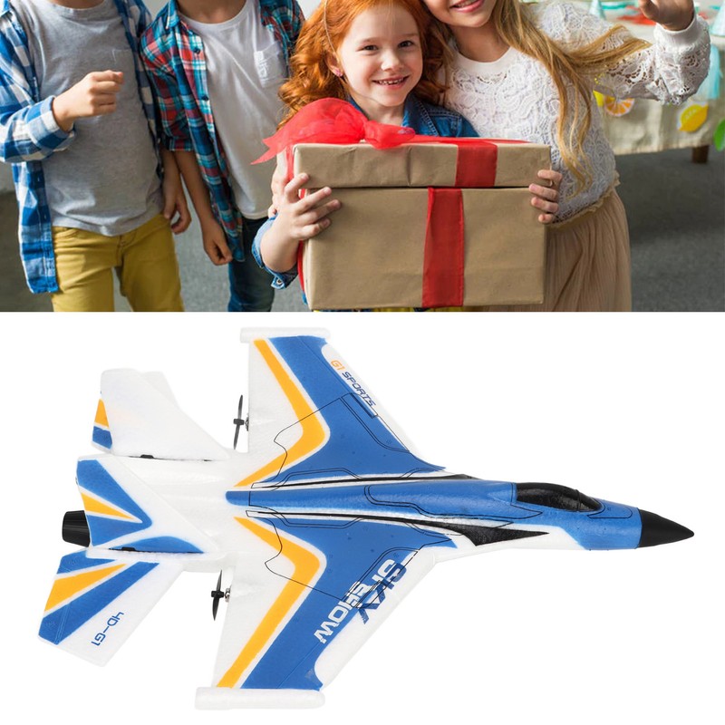 RC Glider Plane Lightweight Flexible Remote Control Airplane with LED