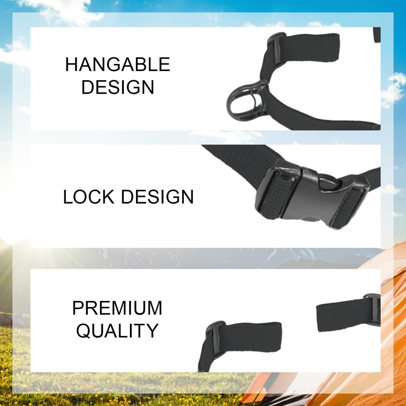 2 Pack Backpack Chest Strap, Quick Release Rucksack Straps with