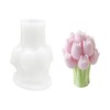 Tulips Candle Mold for Candle Making, 3D Silicone Mold for