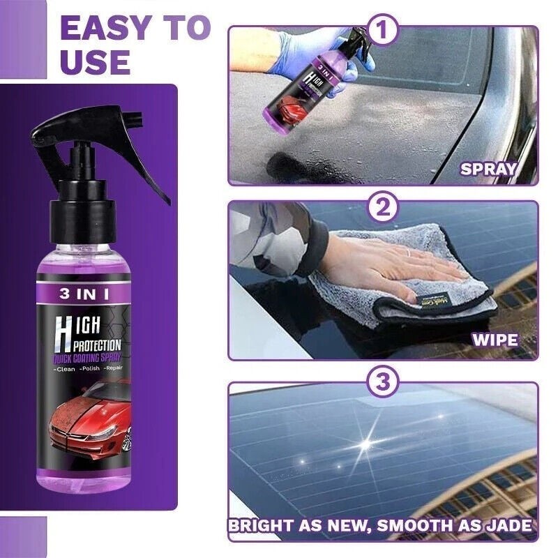 Unbranded 3 in 1 High Protection Quick Car Coat Ceramic