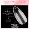 Nivofu 600 Pcs Uñas Postizas Transparentes, Falsas Nail Tips Almendra