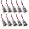 MEETOOT 10pcs E10 Mini Bulb Holder with Wire Light Beads