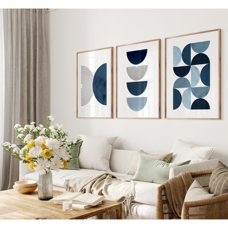 Mid Century Wall Art Set | Set of 3 Prints