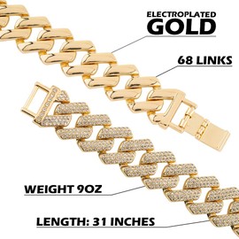 TrophySmack Cuban Link Chain (Blinged Out Gold)