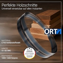 Orta Flexback Band Saw Blades Width 6 for Hard/Soft Wood, Non-ferrous Metals, Plastic (6 x 0.65 x 10 TPZ, 1712)