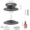 GQunit 4pcs Pot Lid Knob, Universal Replacement Pan Lid Cover