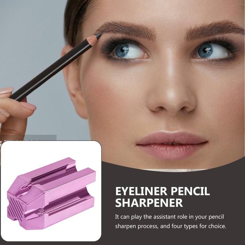 Healeved Eyebrow Pencil Sharpener Tool Makeup Pencil Sharpener Slot Flat-Tip