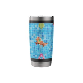 Pool Girls Swimsuit Bikini Summer Water Pattern Stainless Steel Insulated Tumbler