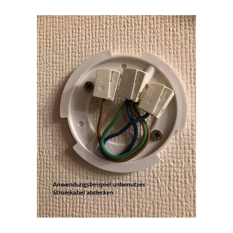 Surface-Mounted Junction Box Surface-Mounted Ceiling Box White Lamps Canopy White