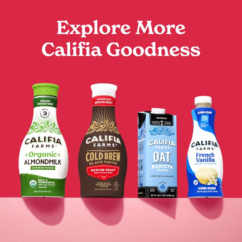 Califia Farms - Pure Black Medium Roast Cold Brew Coffee,