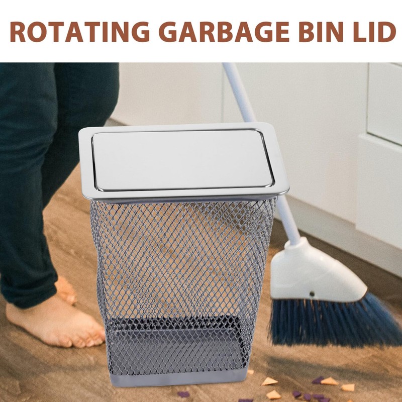 Kichvoe Stainless Steel Trash can Lid Replacement for Kitchen Countertop