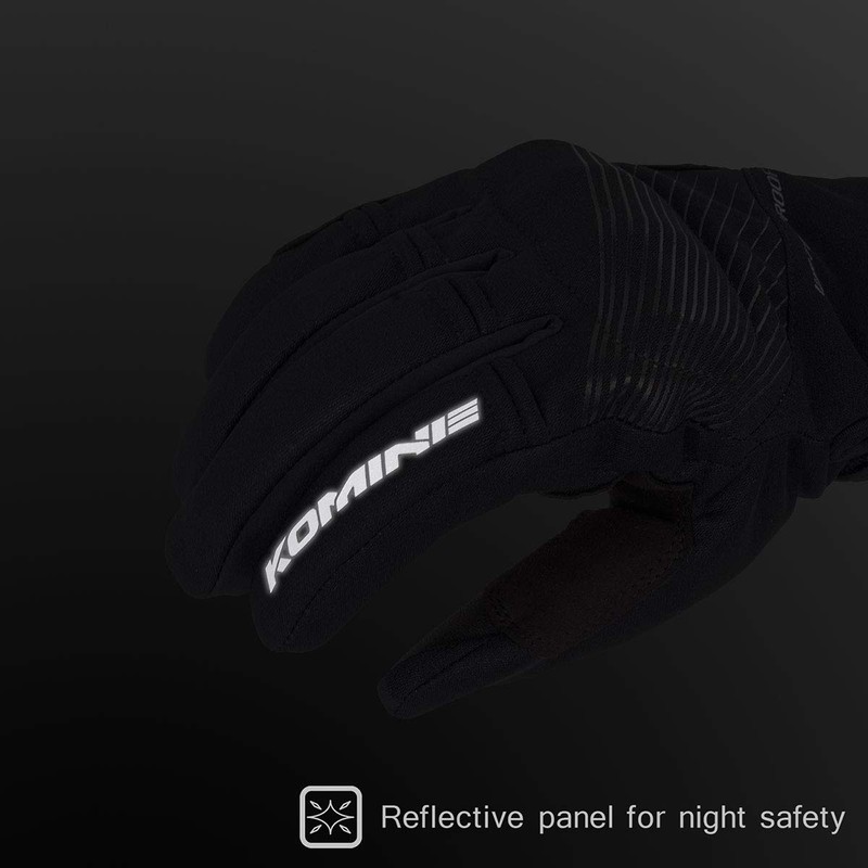 Komine Protect GK-245 12979 Rain Gloves, Motorcycle Gloves, Waterproof, Black