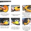 2 Pack Trailer Wheel Lock Clamp Boot Adjustable for RV