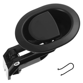 ICYANG Universal Oval Black Plastic Sofa Chair Recliner Release Pull Handle, Exposed Cable Length 4.75", Total Length is Medium at 31", fits Ashley and Major Recliner Brands Sofa (Zinc Alloy)