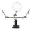 QWORK® Third Hand Magnifier with Clamps Adjustable 5x Magnification Designed