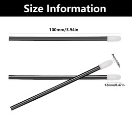 200 Pcs Black Micro Brushes, Micro Applicator Brushe, Disposable Micropore Brushes, For Makeup, Oral And Dental,Eyelashes Extensions