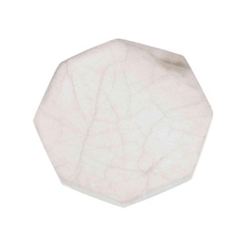 NKlaus Selenite Octagon Plate 11 x 10 cm - Large Octagonal Selenite Plate, Handmade for Healing Stones and Jewellery, Spiritual Decoration for Energetic Cleaning and Harmonisation of Rooms 16466