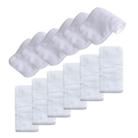 KaWaii Baby 12-Pack Cloth Diaper Booster Pads (6 Cloth Diaper Inserts & 6 Prefold) Washable Reusable Absorbent Pads Compatible with One Size Cloth Diaper (8-36 lbs)