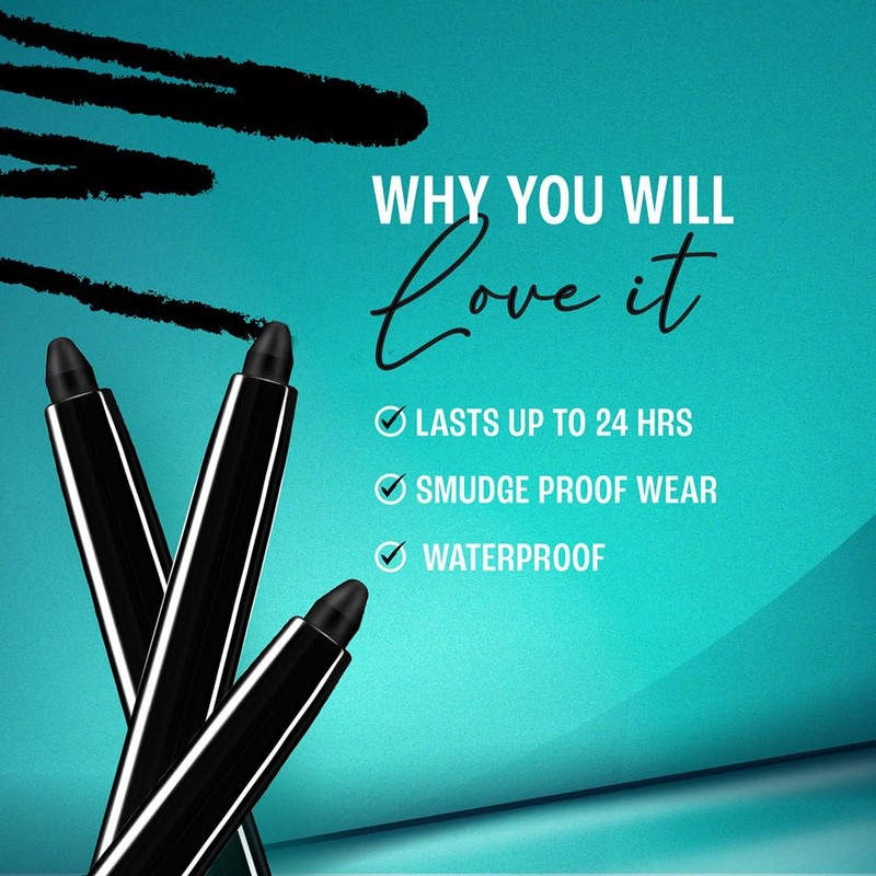LAKMÉ Eyeconic Kajal - Twin Pack - 0.35g + 0.35g