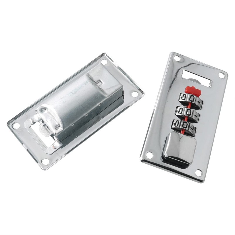 JianLing Combination Lock, Silver, Keyless, 3-Digit Password, Easy to Install,