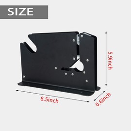 Nisorpa Metal Tape Bag Sealer Machine Bag Sealing Tape Dispenser with 6 Rolls Tape for Home Fruit Veg Food Storage