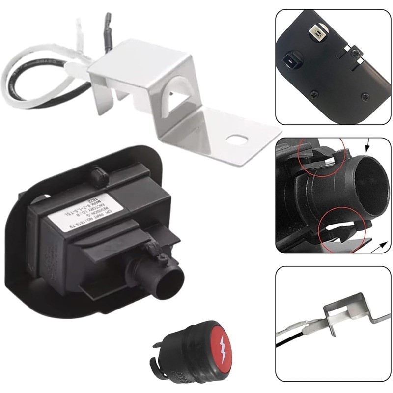 63788 Grill Igniter Kit Replacement for Weber Grill Q3200 Grills