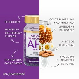 Kit Glow Facial Juveternal Lovycare Cápsulas Faciales Ácido Hialurónico + Sérum Vitamina C Proteccion Solar + Crema Hidratante Vitamina C ¡Cápsulas Fa