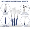 Copkim 3 Pieces Telescoping Inspection Mirror Stainless Steel Extendable Mechanic