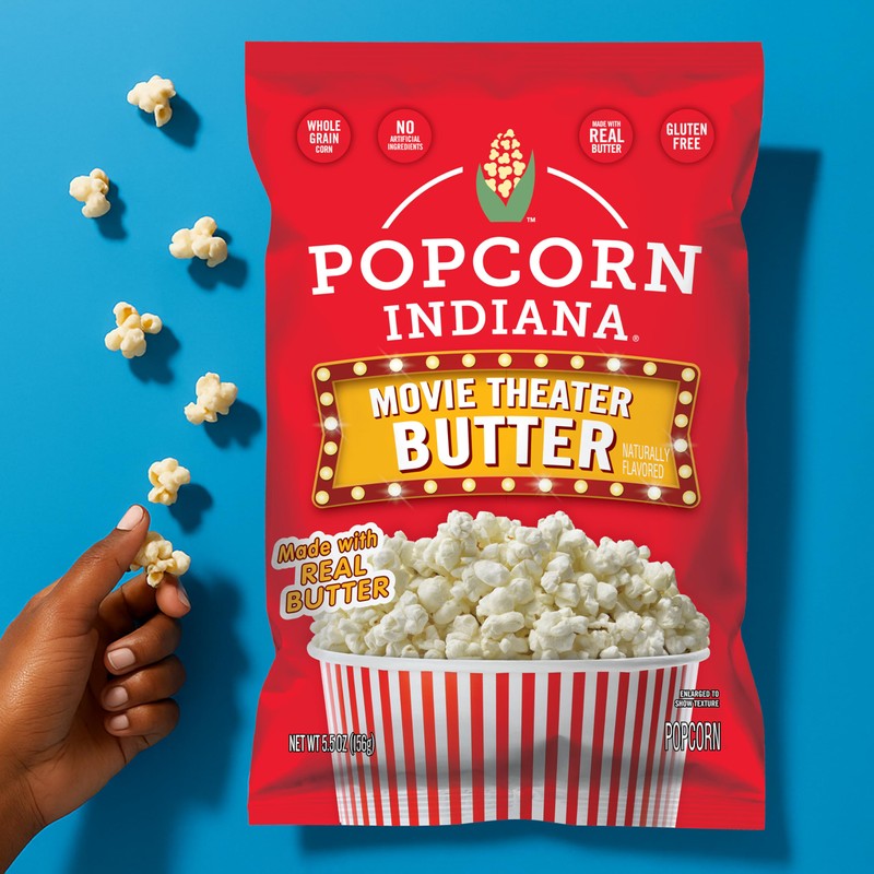 Popcorn Indiana Movie Theater Butter, King Size Bags Caddy, 1.5