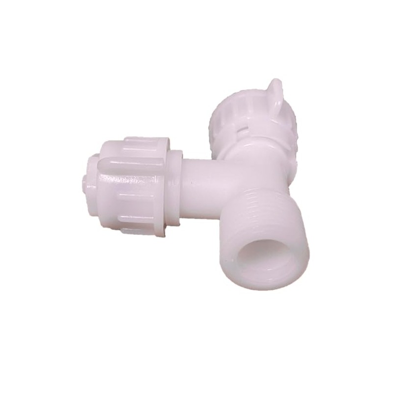 NuFlush Nylon Bidet T-Adapters 1/2 inch Female 1/2 inch Male,