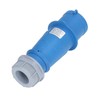 Industrial Socket IP44 Waterproof Brass Contact Aviation Connector 2P+E 32A