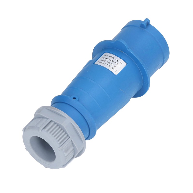 Industrial Socket IP44 Waterproof Brass Contact Aviation Connector 2P+E 32A