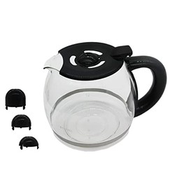 Mr Coffee Replacement Pot Compatible With Mr. Coffee 12 Cup coffee maker machine,Black Handle